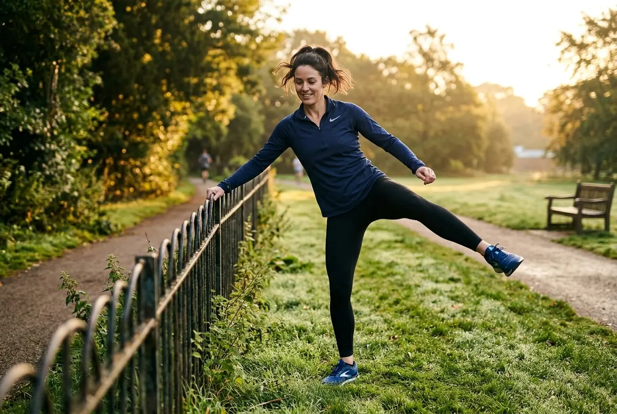 IMAGE — dynamic warmup movements before workout