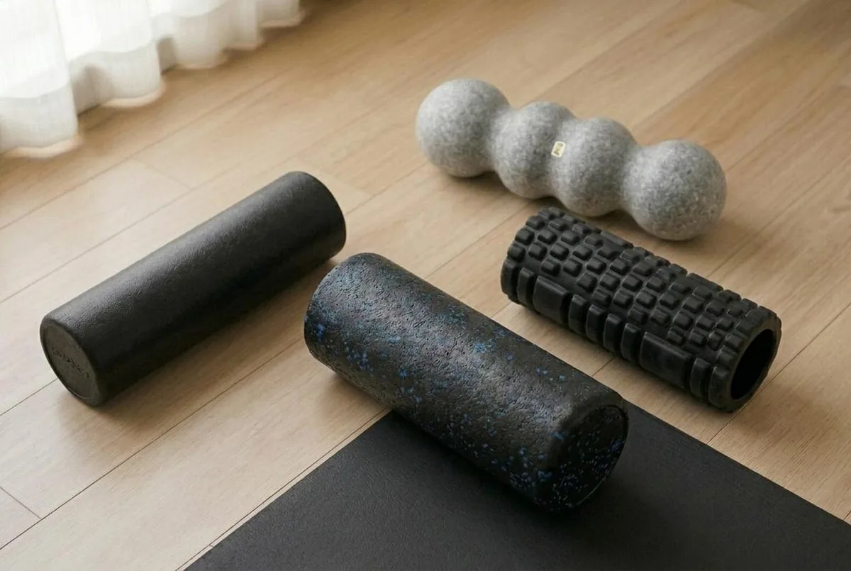 IMAGE — foam rollers of different densities and textures
